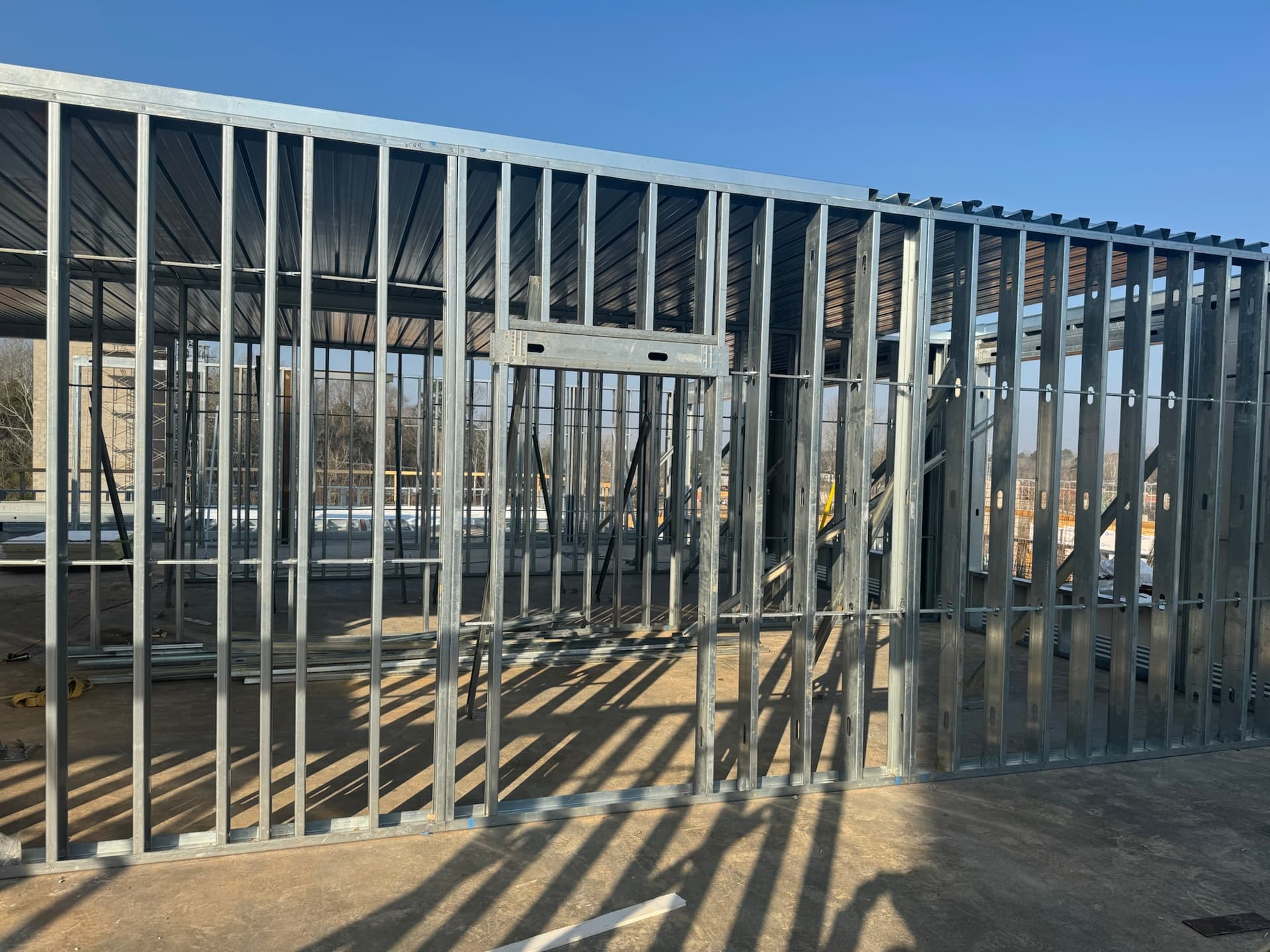Metal framing structure
