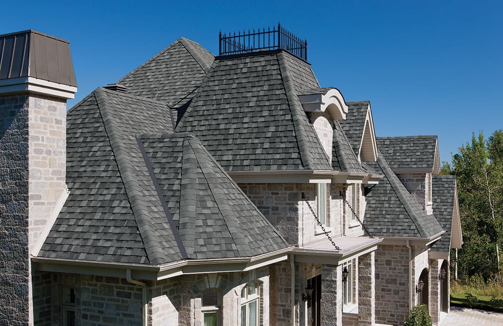 Dimensional shingles installation